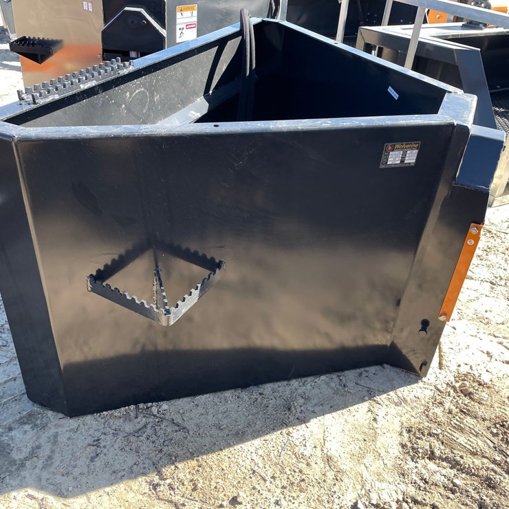 #2332 • New Wolverine Skid Steer Concrete Chuter Attachment