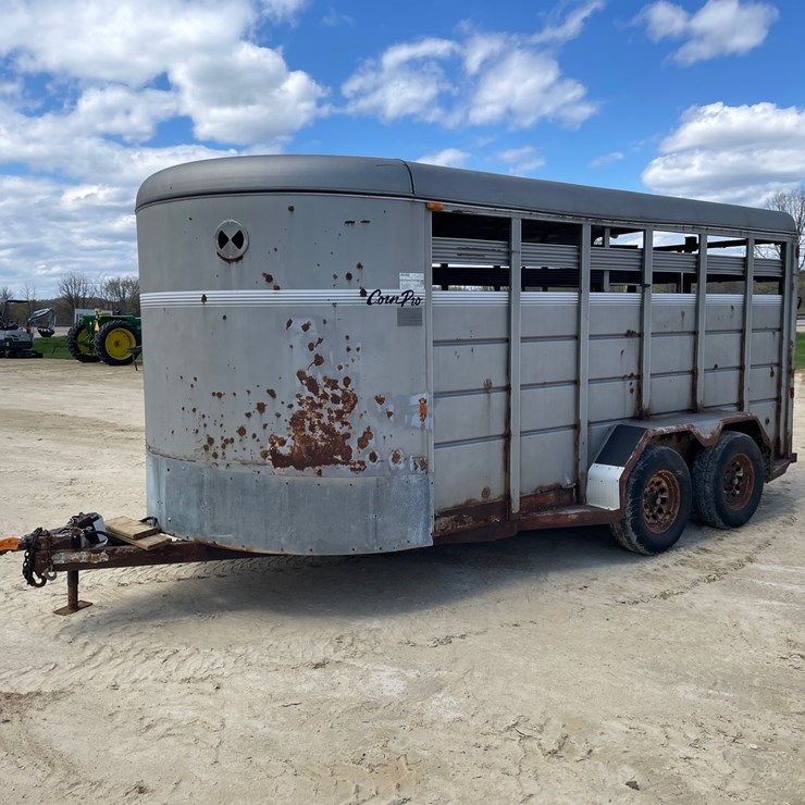 #2010 • 2004 Corn Pro 16' Tandem Axle Livestock Trailer (Has WI Title)