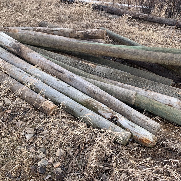 Wood Posts, **SOLD ONSITE ONLY, NO ONLINE BIDS WILL BE ACCEPTED**