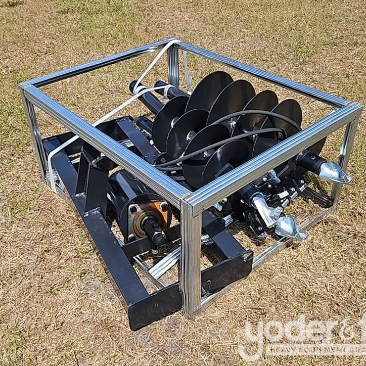 Unused 2026 JCT Skid Steer Hydraulic Auger Drive and Bits
