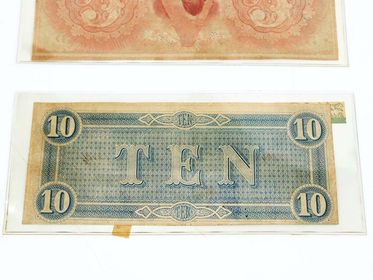 #36010-•-currency-|-1800's-canal-bank-note-$5,-confederate-$10-note-image-5