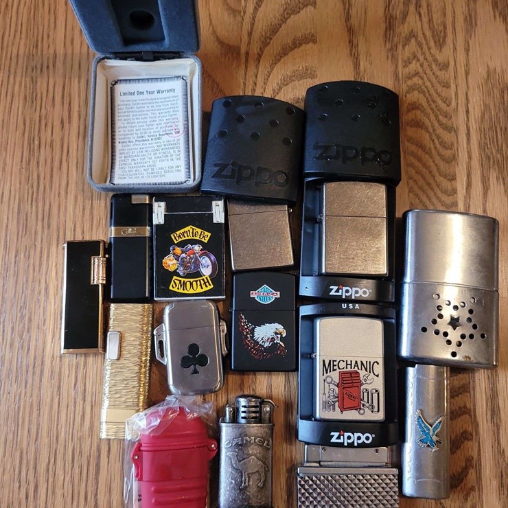 Collection of Assorted Lighters and Accessories