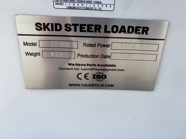 #209-•-unused-2026-zjg-zj-380-mini-skid-steer-loader-image-8