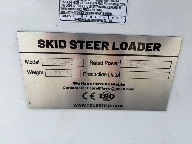 #210-•-unused-2026-zjg-zj-380-mini-skid-steer-loader-image-8