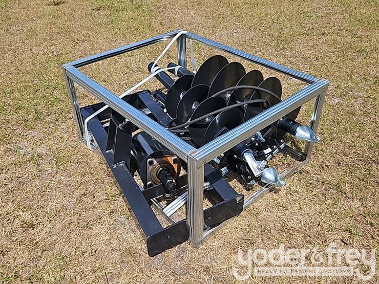 unused-2026-jct-skid-steer-hydraulic-auger-drive-and-bits-image-1