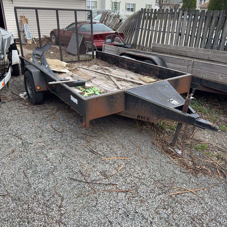 2005 Stealth Rice Trailer 6.5ft W x 12ft L. VIN 48MF516295S053999