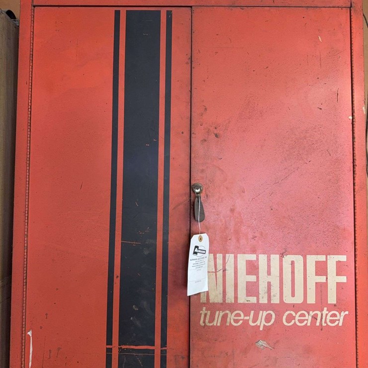 29” W Niehoff Tune Up Center Cabinet with Contents
