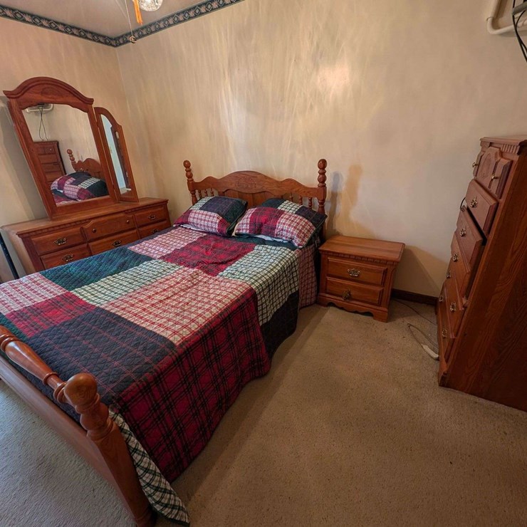 Athens Furniture Bedroom Suite with Bed Frame, Dresser, Mirror, and Chest