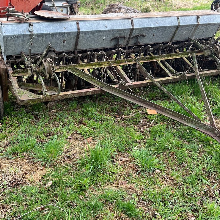 #9563 • Minneapolis Moline 10' Grain Drill with Grass Seed Attachment