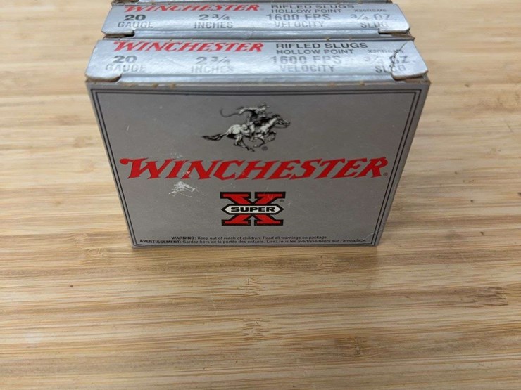 5-full-boxes-of-winchester-20-ga-2-3/4”-slugs-image-2