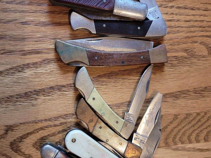 assorted-folding-pocket-knives-including-buck-and-barlow-brands-image-1
