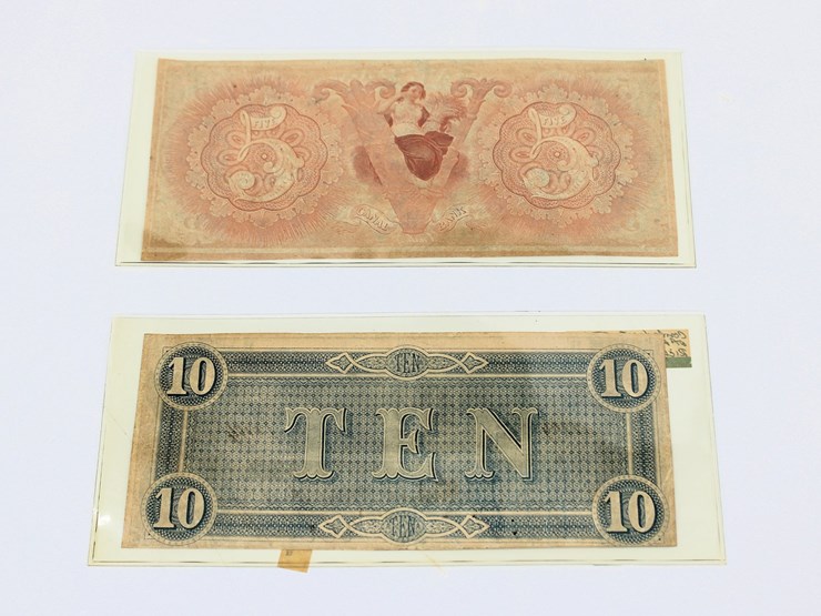 #36010-•-currency-|-1800's-canal-bank-note-$5,-confederate-$10-note-image-4