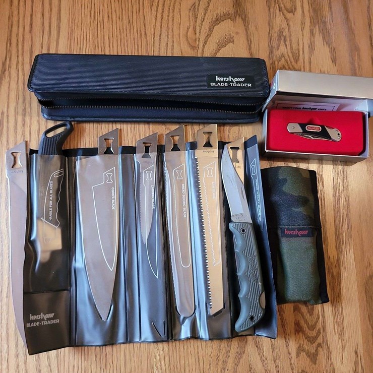Kershaw Blade-Trader Knife Set and Snap-on Folding Pocket Knife