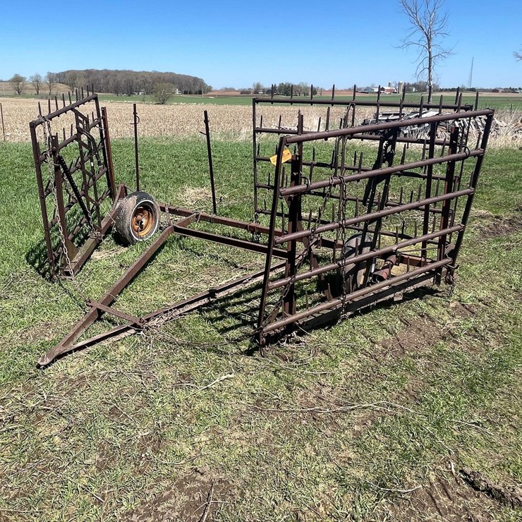 #6092 • Towable Farm Harrow (Omro, WI)