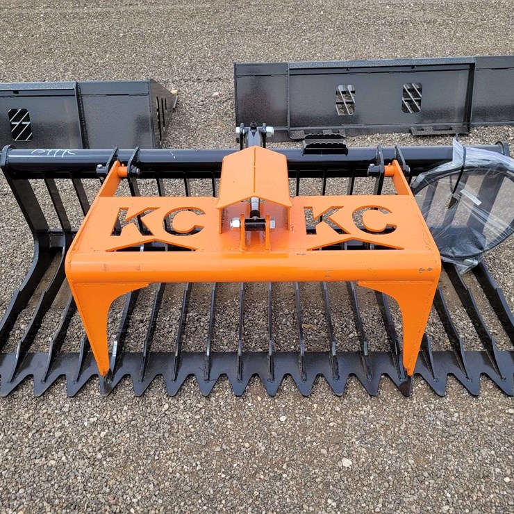 76 in. Single Cylinder Skeleton Grapple Bucket v3