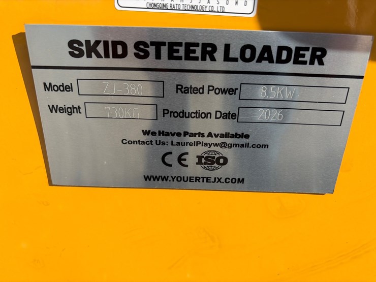 #206-•-unused-2026-zjg-zj-380-mini-skid-steer-loader-image-8
