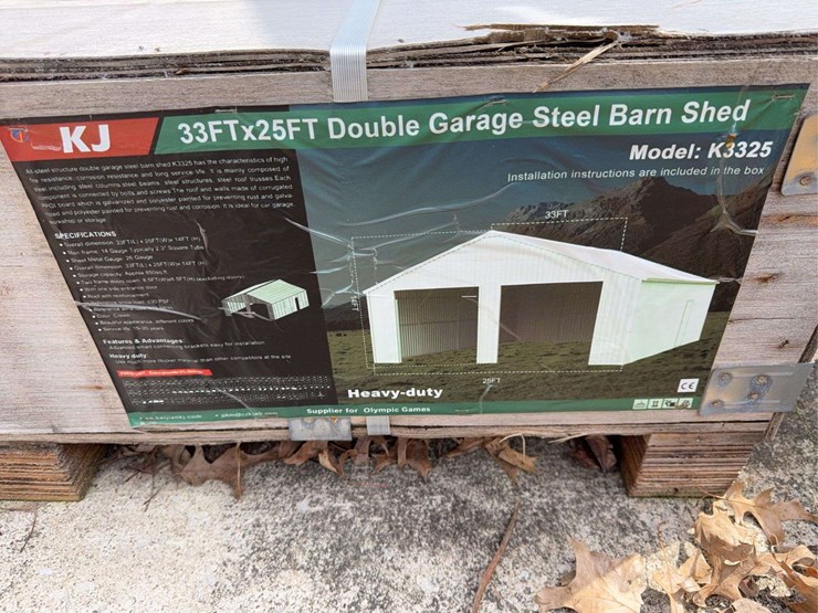 large-steel-shed/garage-(2-boxes)-a+b-33ft-25ft-image-4