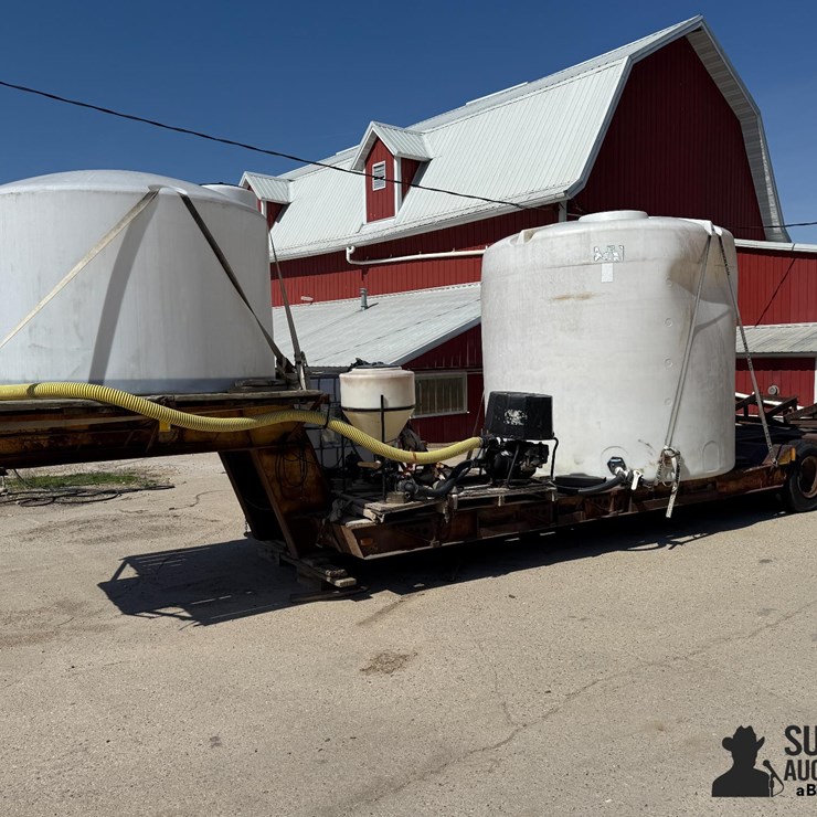 1979 Hyster 35' T/A Fixed Neck Lowboy Sprayer Tender Trailer