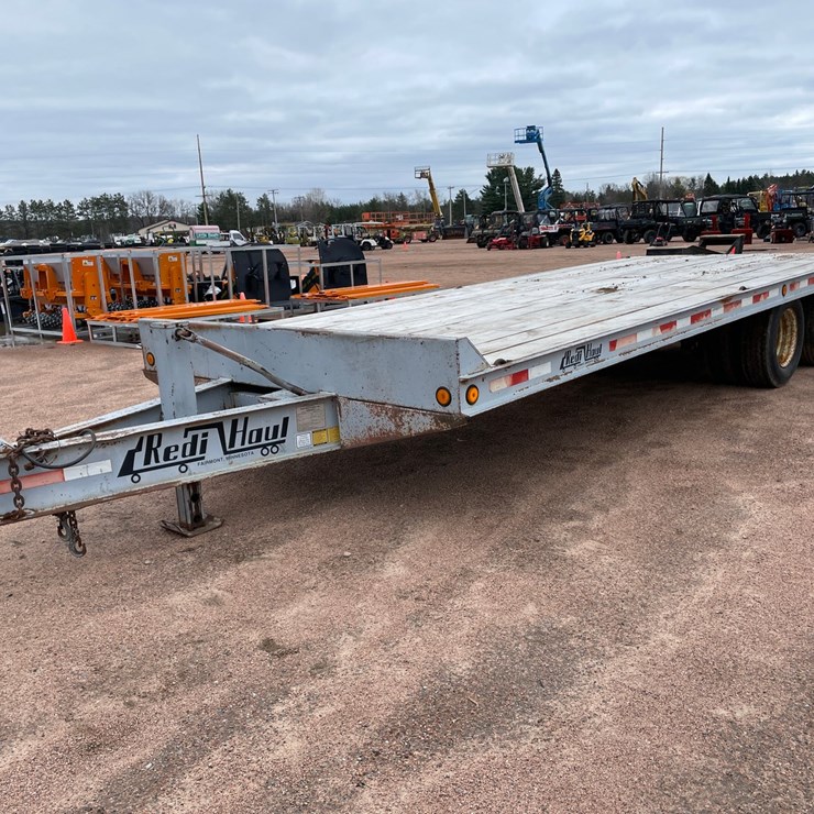 #366 • 1995 Redi Haul R25' Deckover Dovetail Trailer (Has WI Title) (Nitke Yard-Mosinee, WI)