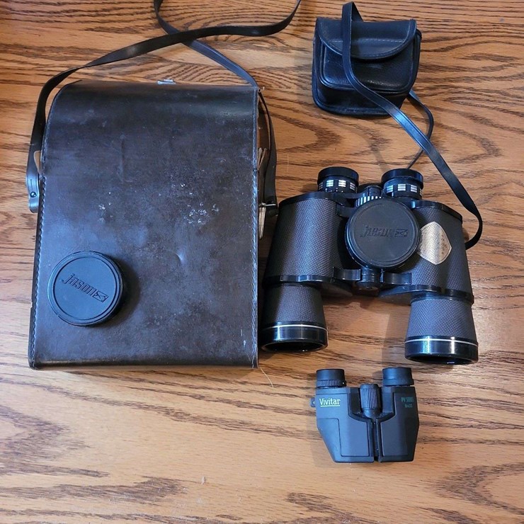 Jason Commander Model No. 161 Binoculars and Vivitar PV Series 8x22 Binoculars