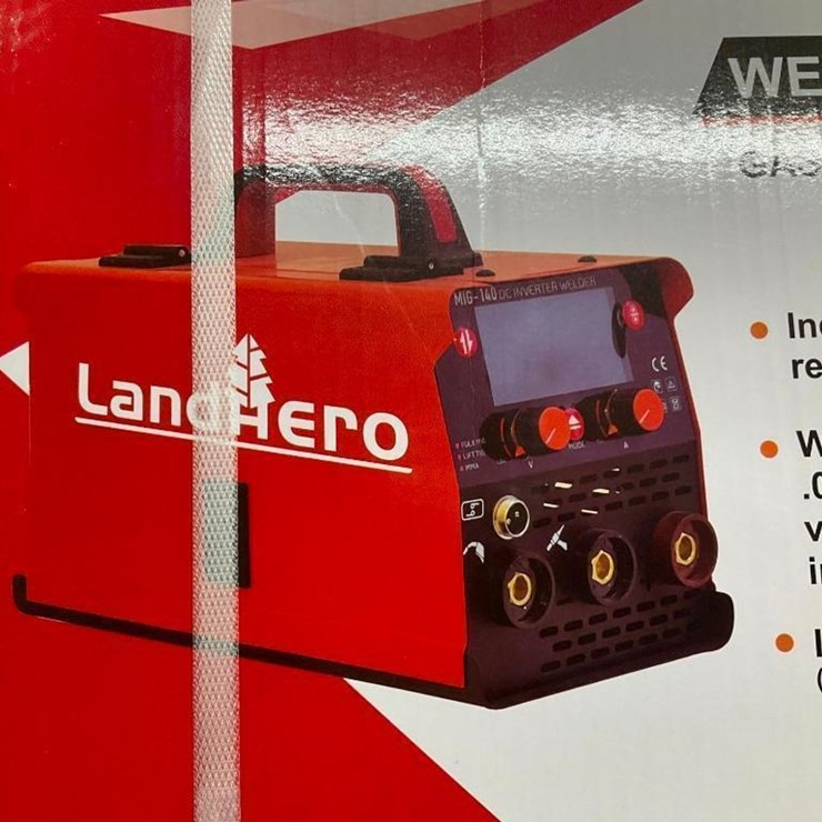 #4067 • New Land Hero MIG-140 Gasless Mig Welder