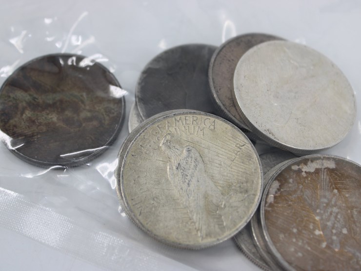 #36138-•-(10)-1922-peace-silver-dollar-coins,-90%-silver-image-3