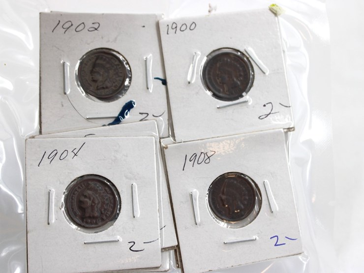 #36043-•-(9)-1900-1908-indian-head-pennies-image-1
