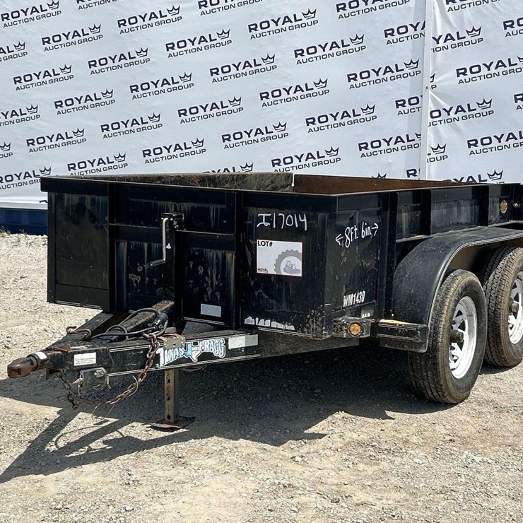 2013 8ft. Texas Bragg T/A Dump Trailer