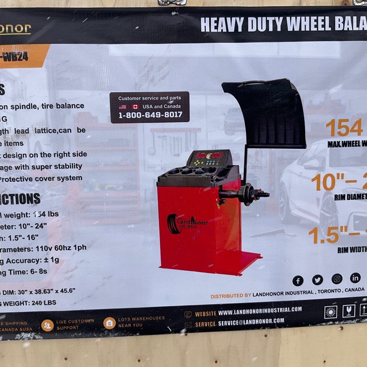#4064 • LandHonor LNR-WB24 Heavy Duty Wheel Balancer