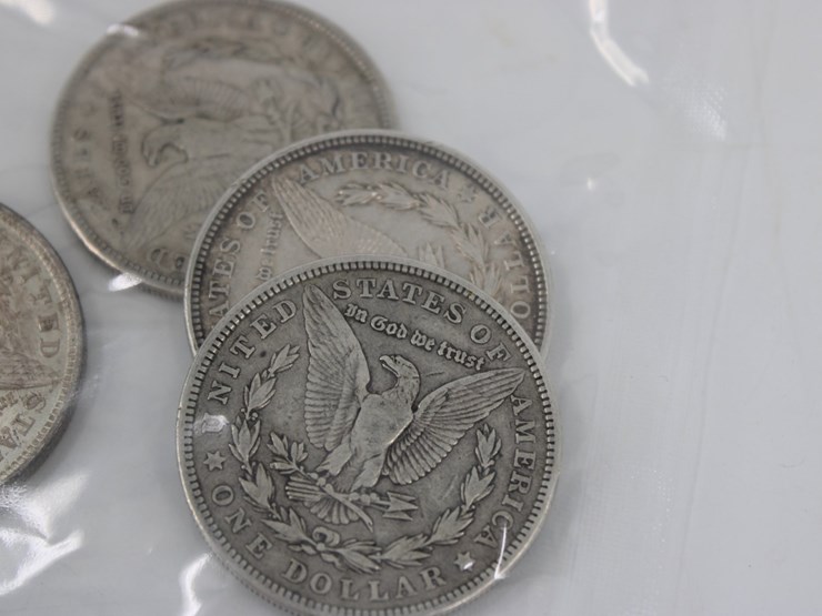 #36125-•-(5)-1921-morgan-silver-dollars,-90%-silver-image-4