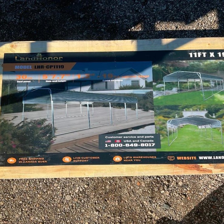 #4117 • Unused 2025 Landhonor 11'x19' All Steel Carport