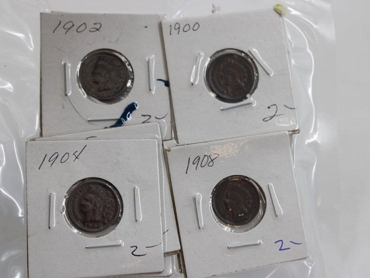 #36043-•-(9)-1900-1908-indian-head-pennies-image-3