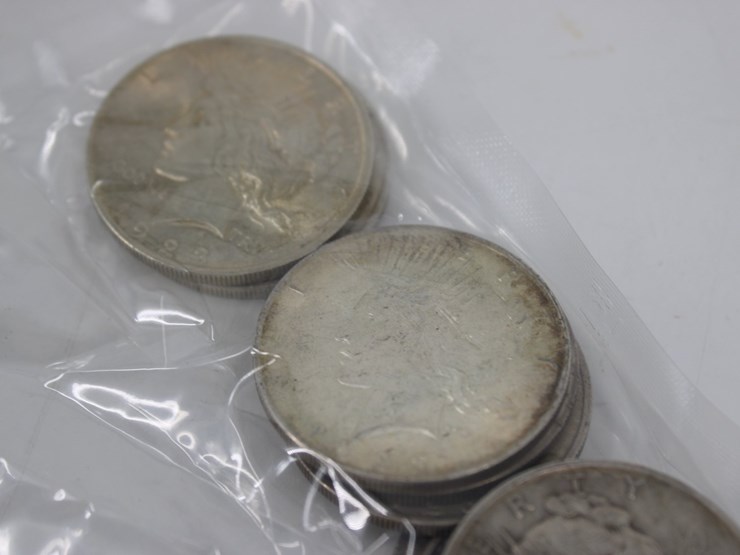 #36137-•-(10)-1923-peace-silver-dollar-coins,-90%-silver-image-6
