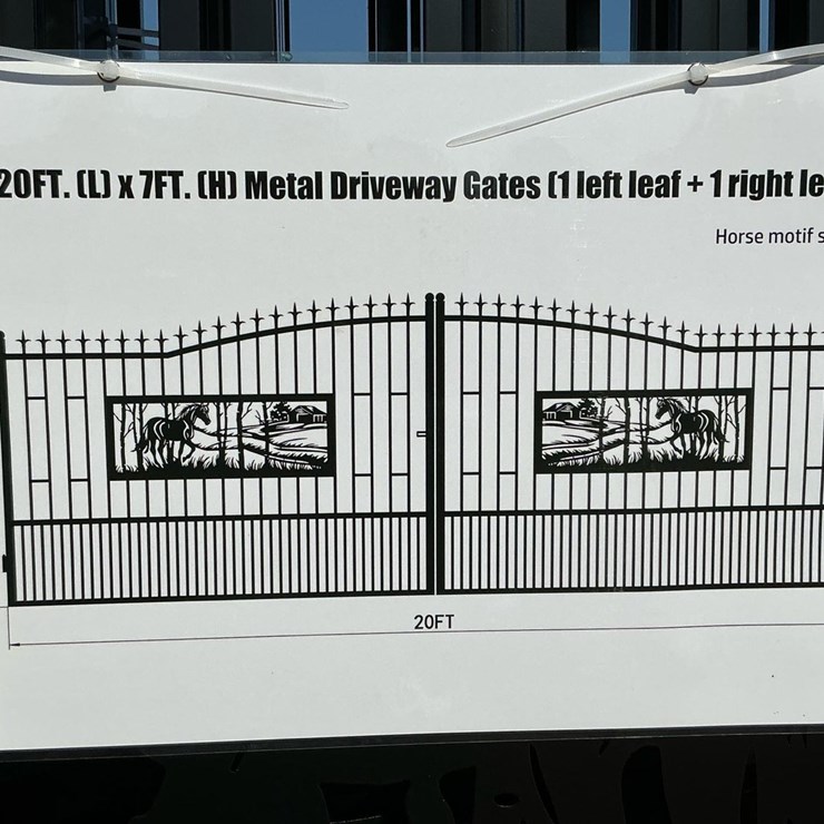 #4063 • 20 Ft. Bi-parting Driveway Gates