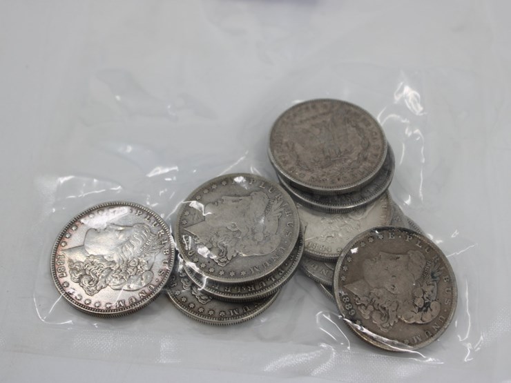 #36136-•-qty-10,-late-1800's-silver-morgan-dollar-coins,-90%-silver-image-4
