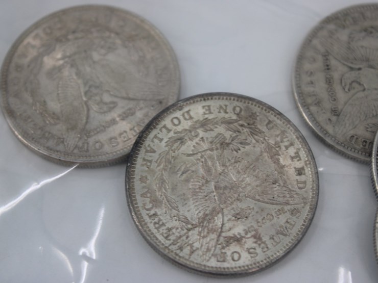 #36125-•-(5)-1921-morgan-silver-dollars,-90%-silver-image-5
