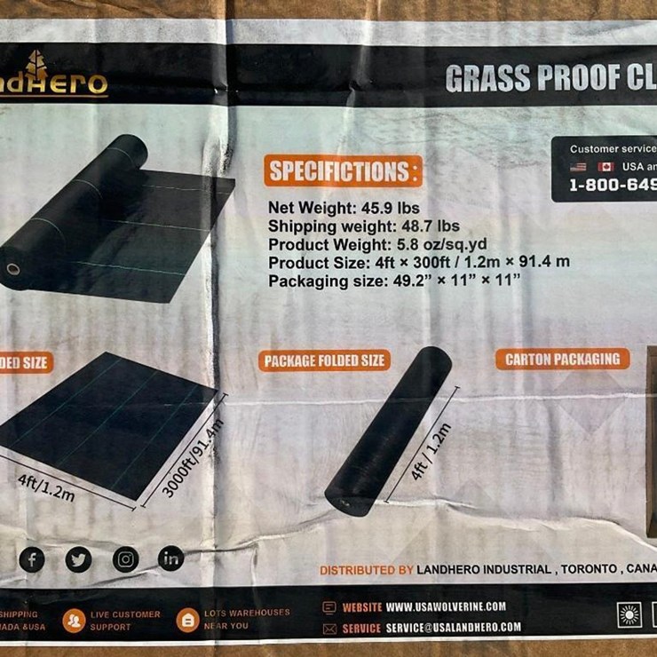 #4075 • Unused Landhero Weed Barrier