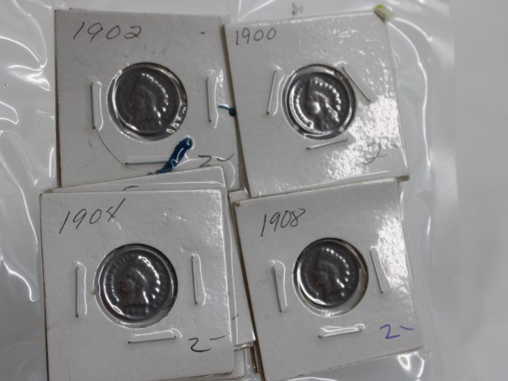 #36043-•-(9)-1900-1908-indian-head-pennies-image-4