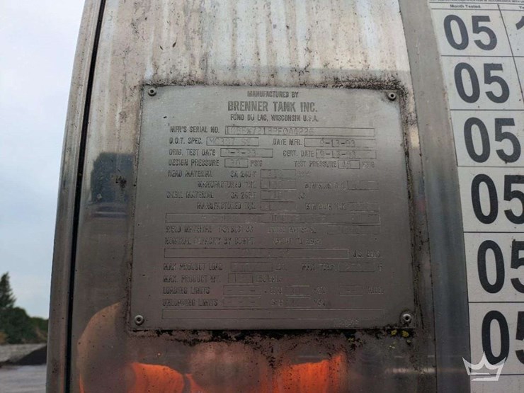 1993-brenner-307-ss-insulated-t/a-chemical-tanker-trailer-image-8