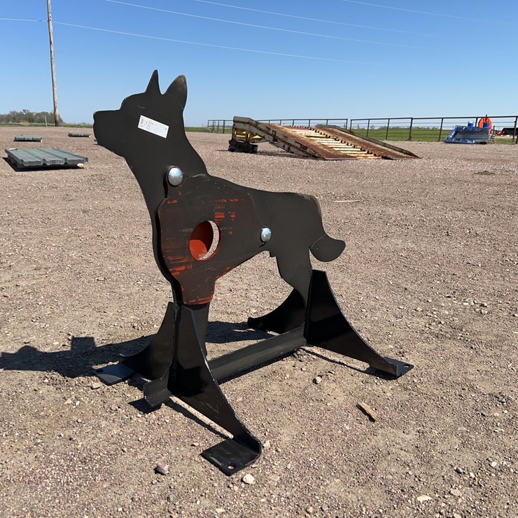 AR500 Steel Coyote Shooting Target with Heart Flapper