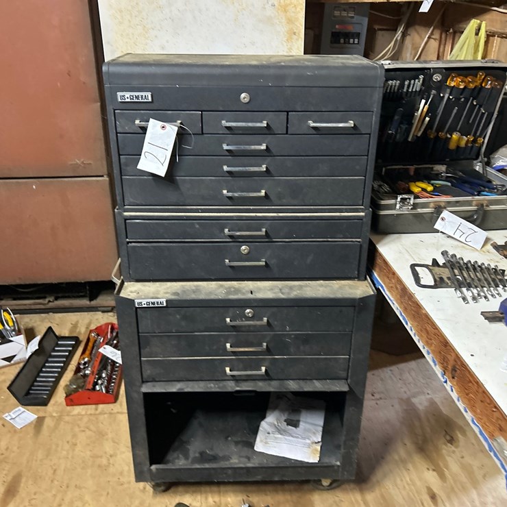 #21 • U.S. GENERAL TOOL CHEST AND CONTENTS