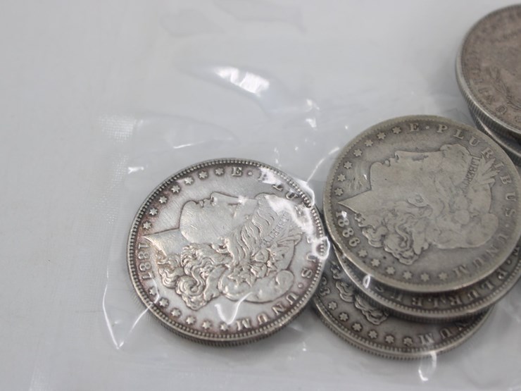 #36136-•-qty-10,-late-1800's-silver-morgan-dollar-coins,-90%-silver-image-5