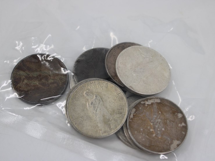 #36138-•-(10)-1922-peace-silver-dollar-coins,-90%-silver-image-2