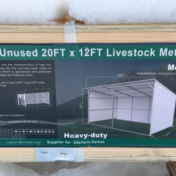 #4060 • Unused K1912 20FTx12FT Livestock Metal Shed*