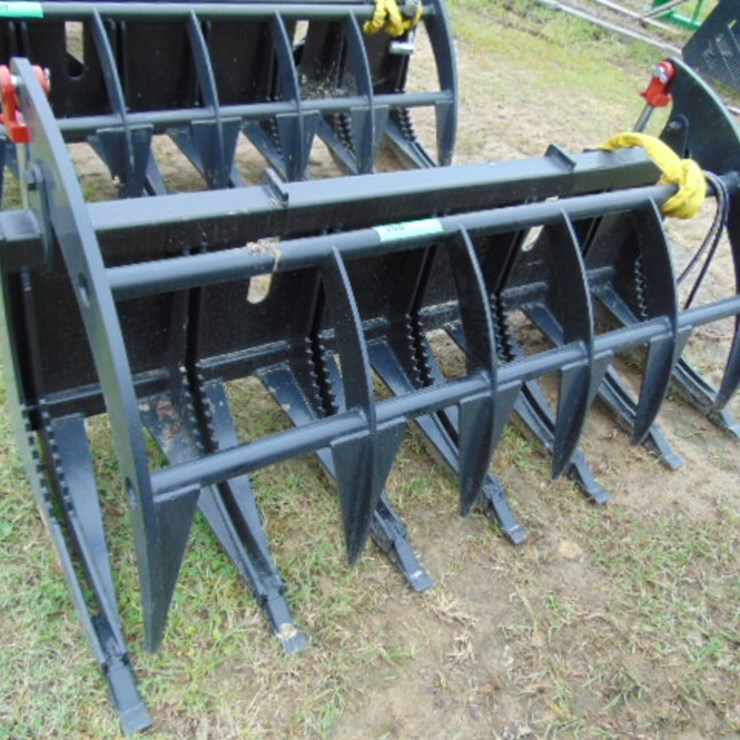 72" ECONO ROOT RAKE GRAPPLE- QUICK ATTACH