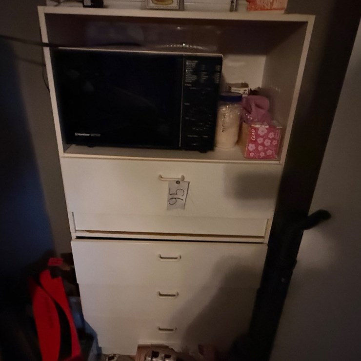 #95 • MICROWAVE AND CABINET