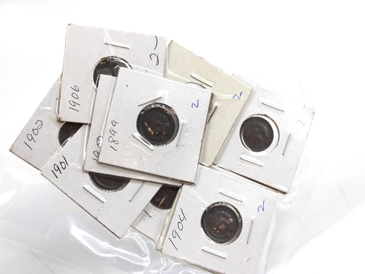 #36044-•-(10)-1899-1908-indian-head-pennies-image-1