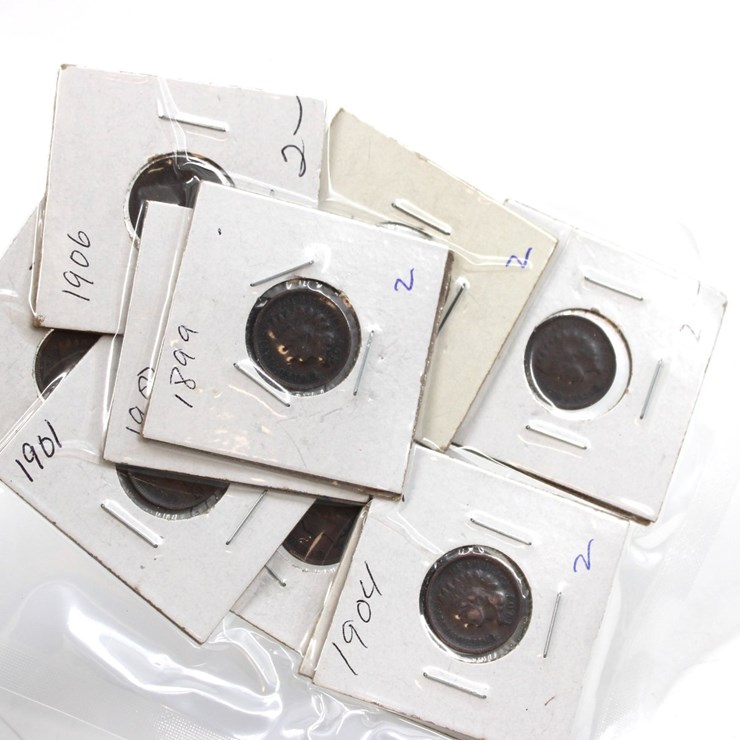 #36044 • (10) 1899-1908 INDIAN HEAD PENNIES