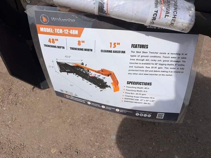 unused-2025-wolverine-tcr-12-48h-skid-steer-trencher-image-5