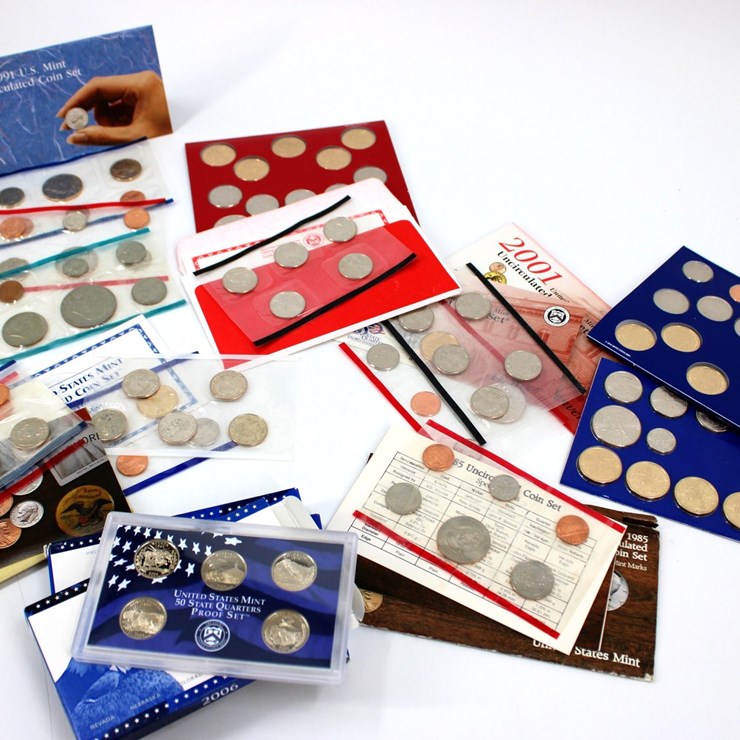 #36134 • (12) UNCIRCULATED PROOF COIN SETS | SILVER, ETC...